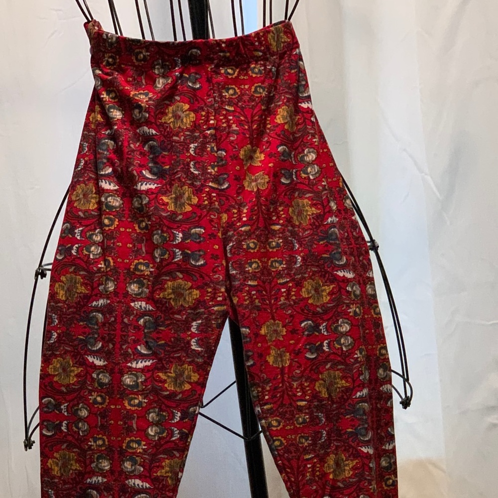 Just One leggings red patterned